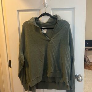 Aerie Sage Green Knit Top